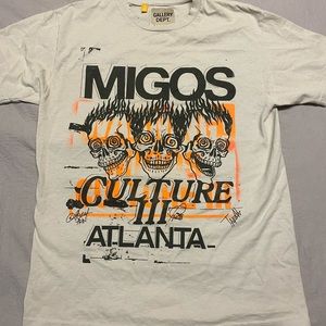 Authentic gallery dept x migos tee sz small (fits like a medium) worn once.